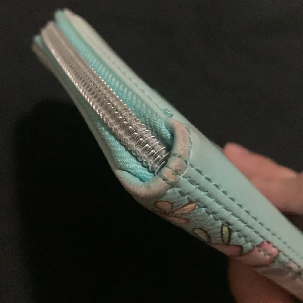 Disney x Loungefly Stitch Pastel Small Zip Around Wallet Card Case